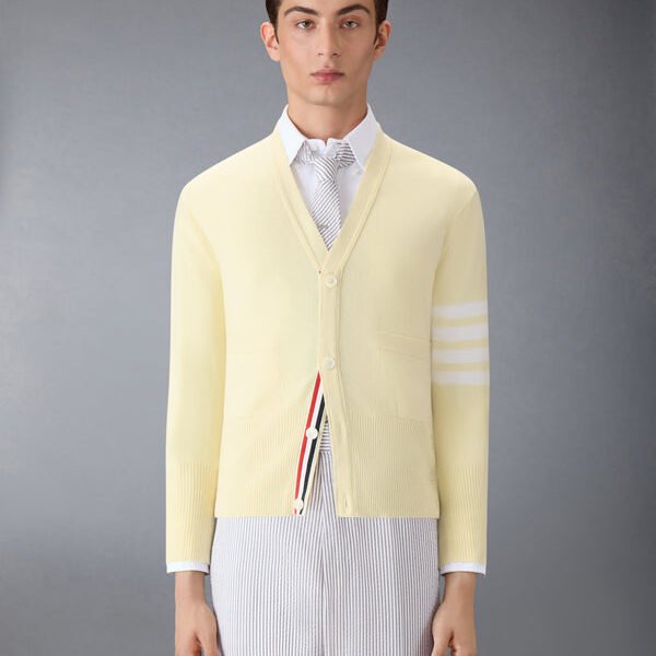 톰브라운 클래식 캐시미어 4-바 브이넥 카디건 MKC001A-00011-720