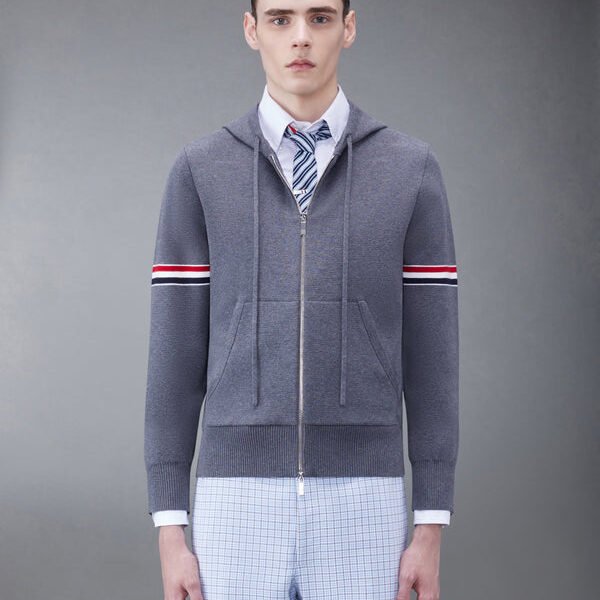 톰브라운 코튼 암밴드 후드티 MKT008A-Y3007-035