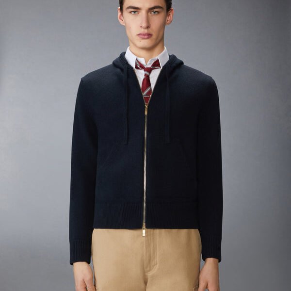 톰브라운 기스 인타르시아 메리노 울 후디 MKT020A-Y1029-415