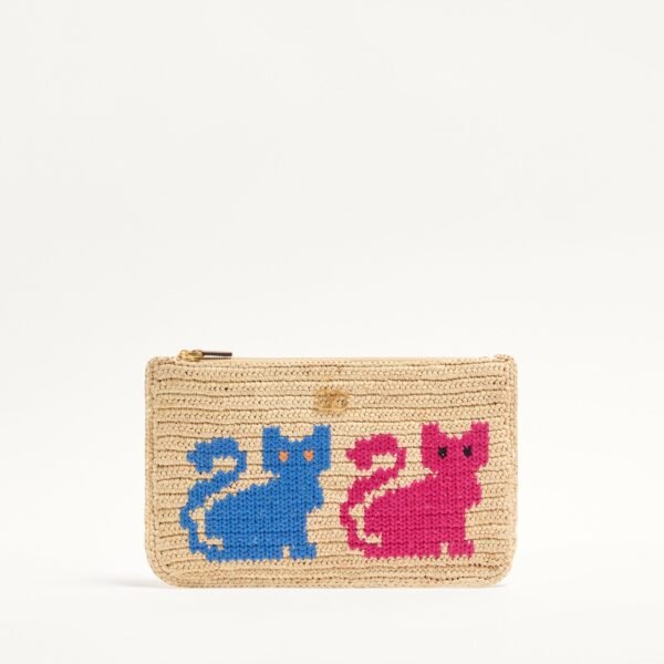 발렌티노 라피아챗 라피아 자수 클러치 8W2P0AZ4TNC_R9F