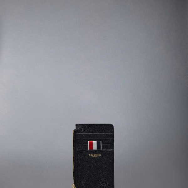 톰브라운 페블 그레인 가죽 하프 지퍼 지갑 UAW006A-00198-001