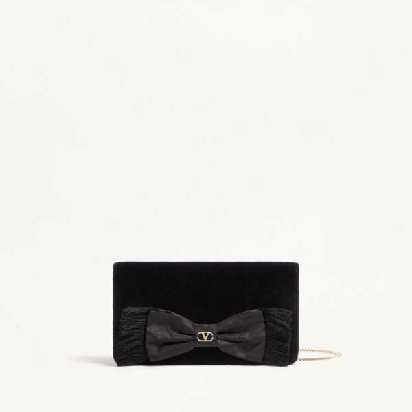 발렌티노 브이로고 시그니처 미니 벨벳 숄더백 8W2P0AY4TPV_EDM