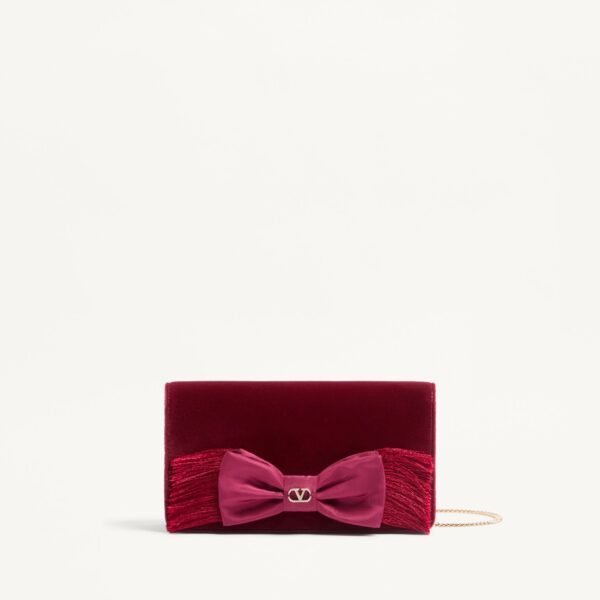 발렌티노 브이로고 시그니처 미니 벨벳 숄더백 8W2P0AY4TPV_DBL