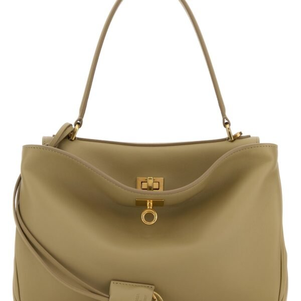 발렌시아가 세이지 그린 레더 스몰 로데오 핸드백 7897792AA4V 2921