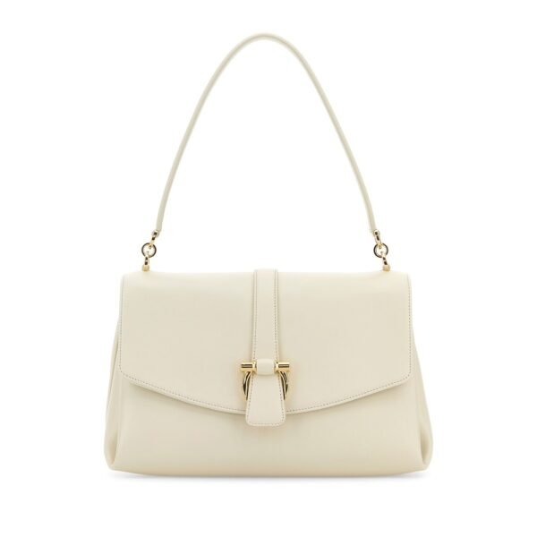 페라가모 아이보리 레더 숄더백 21A471791195 MASCARPONE