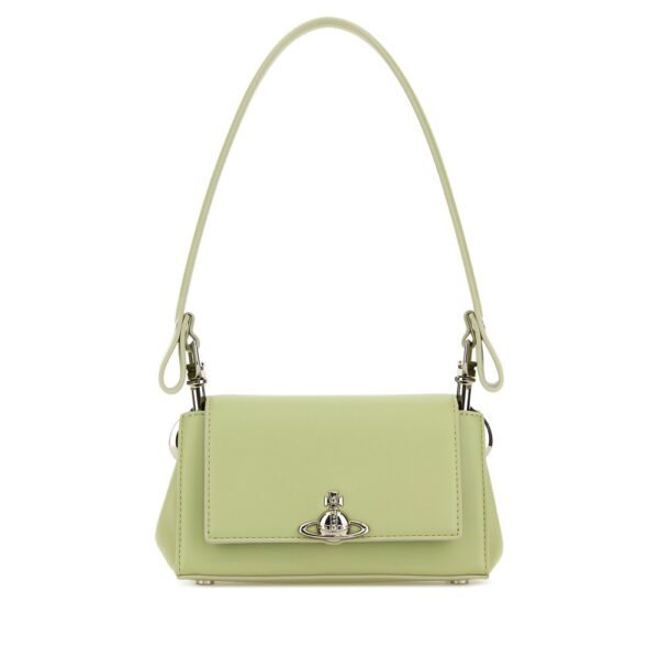 비비안웨스트우드 파스텔 그린 신스레더 스몰 Hazel 숄더백 4603000WWS0026 M404