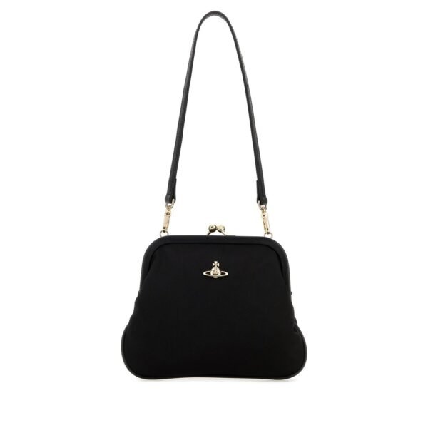 비비안웨스트우드 블랙 패브릭 숄더백 4B01001BWW01F4 N401