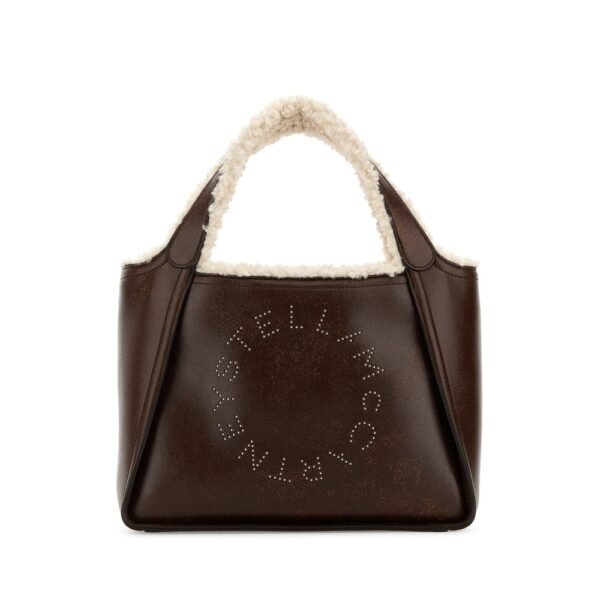 스텔라 맥카트니 브라운 알터 매트 스몰 쇼핑백 513860WP0624 2035