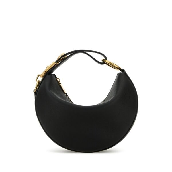 버버리 블랙 레더 핸드백 8104815 A1189