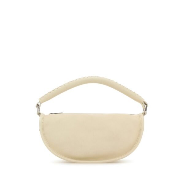 버버리 아이보리 레더 핸드백 8109117 B7348