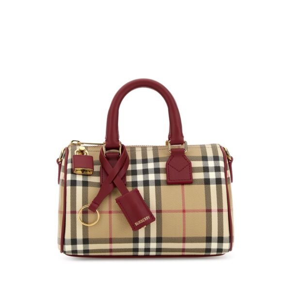 버버리 프린트 캔버스 미니 핸드백 8116280 B9724