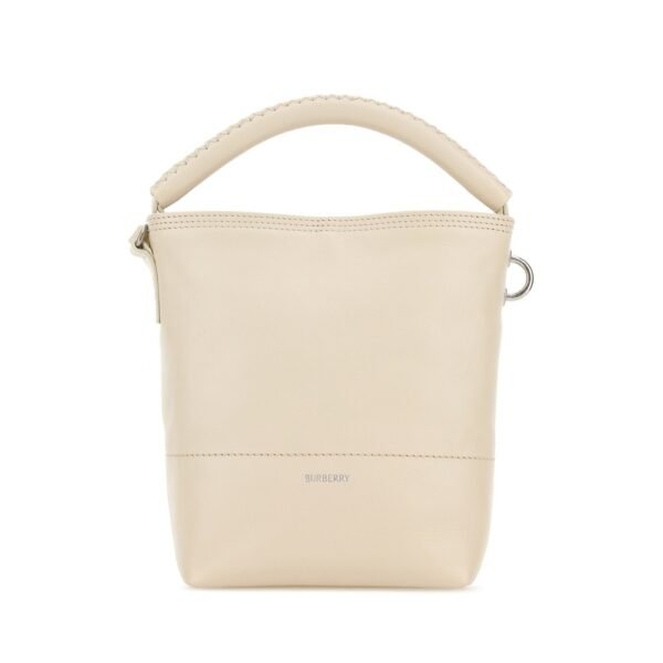 버버리 아이보리 레더 핸드백 8123595 B7348