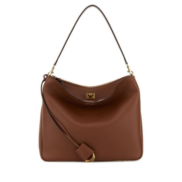 발렌시아가 카라멜 레더 미디엄 로데오 핸드백 8543562AA4V 2237