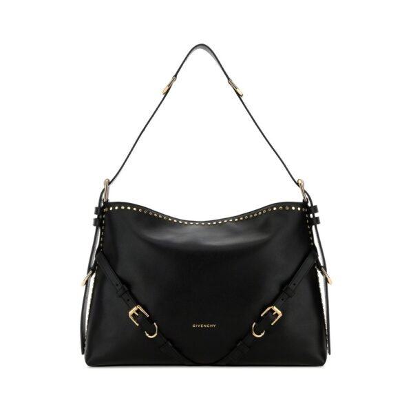 지방시 블랙 레더 미디엄 보이유 쇼핑백 BB5131B2DJ 001