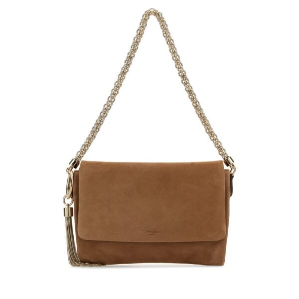 지미추 비스킷 스웨이드 Callie 숄더백 CALLIEFLAPSUE TOFLIGGOL