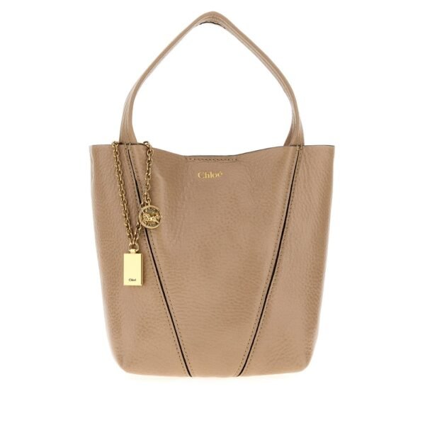 끌로에 카푸치노 레더 스몰 스핀 쇼핑백 CH25SS812N84 20E