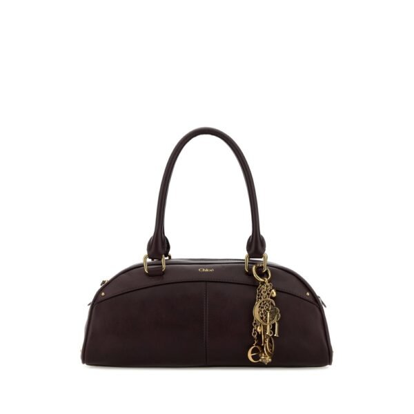 끌로에 플럼 레더 Bowling 핸드백 CH26SS955Q86 55H