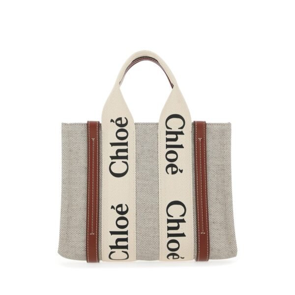 끌로에 멀티컬러 패브릭 스몰 Woody 쇼핑백 CHC22AS397I26 90U