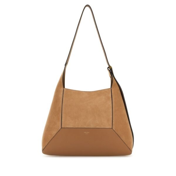 지미추 카멜 스웨이드 미디엄 다이아몬드 숄더백 DIAMONDHOBOMSUE TOFFEEGOLD