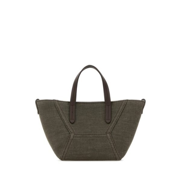 브루넬로 쿠치넬리 올리브 그린 패브릭 핸드백 MB25D2675 C004