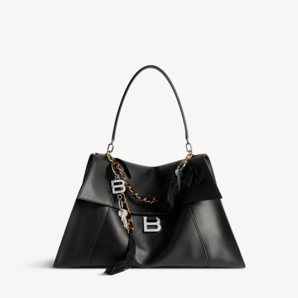 발렌시아가 여성용 아워글래스 소프트 핸드백 라지 8107322ABLW1000