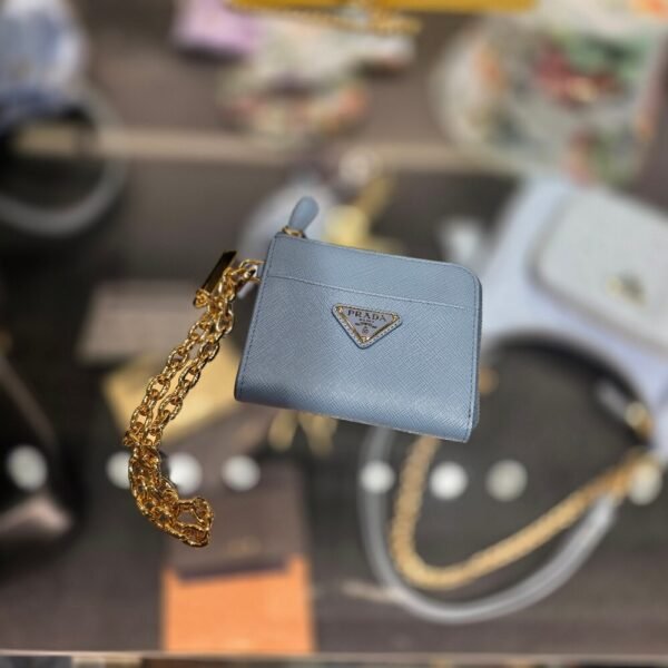 [아울렛] 프라다 사피아노 체인 스트랩 카드 지갑 1ML061