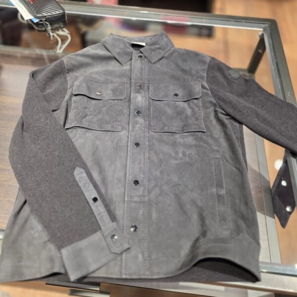 [아울렛] 몽클레르 가죽 코튼 셔츠 자켓 J20919B00026 M1113