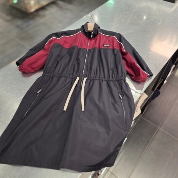 [아울렛] 미우미우 실크 테크 미니 원피스 MF5843