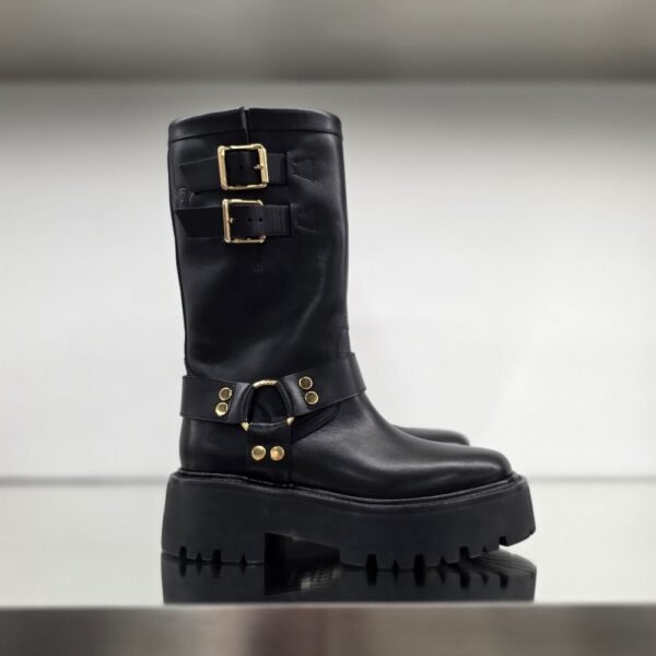 [아울렛] 셀린느 하네스 벌키 미드 바이커 부츠 354573882C.38NG