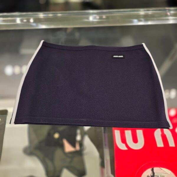 [아울렛] 미우미우 테크니컬 얀 미니 스커트 MMG544