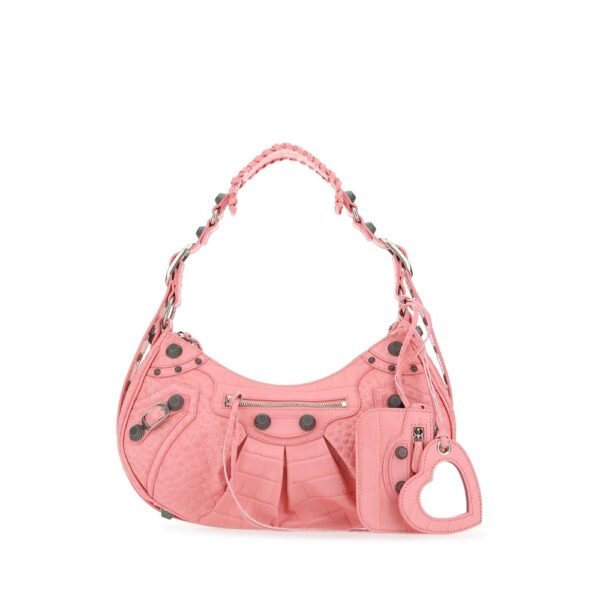 발렌시아가 핑크 레더 Le 카골 S 숄더백 67130723EBY 5812