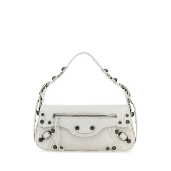 발렌시아가 화이트 레더 스몰 Le 카골 Sling 숄더백 7716401VG9Y 9104