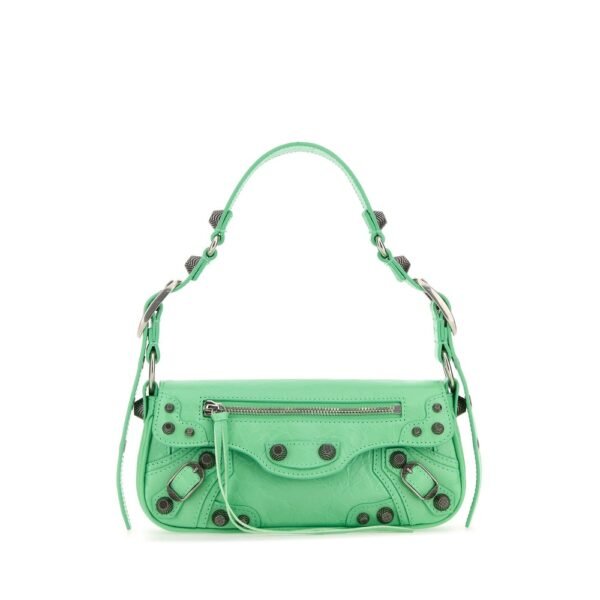 발렌시아가 라이트 그린 레더 Le 카골 Sling XS 숄더백 7716701VG9Y 3823