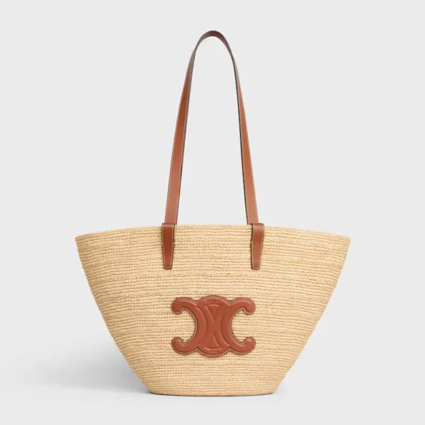 셀린느 미디움 서플 셀린느 클래식 파니에 인 라피아 앤 카프스킨 114342FF7.04LU