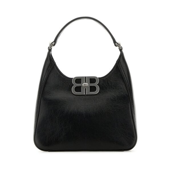 발렌시아가 블랙 레더 BB 소프트 핸드백 8019282ABFJ 1000