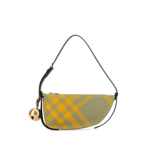 버버리 자수 캔버스 미니 Shield 숄더백 8079160 B7363