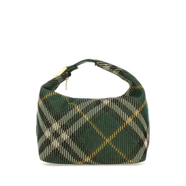 버버리 자수 나일론 미디엄 Peg 핸드백 8082047 B8636