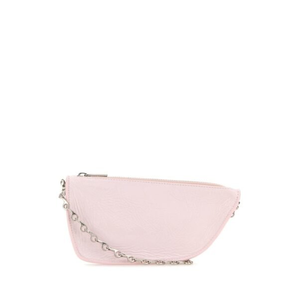 버버리 파스텔 핑크 레더 마이크로 Shield 숄더백 8083472 B8640