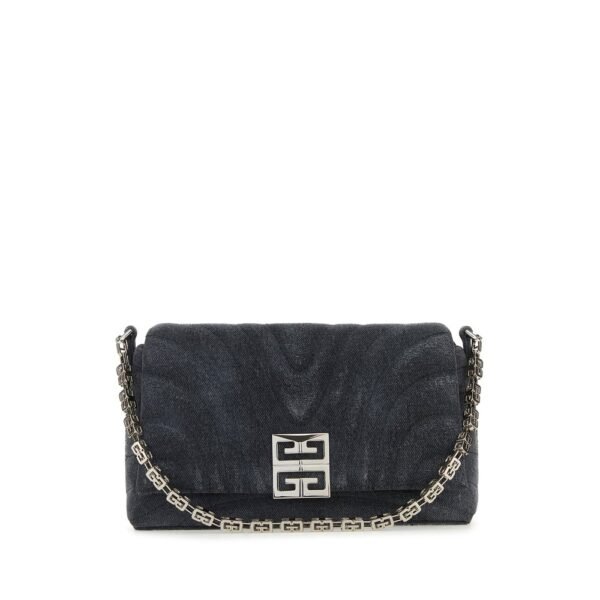 지방시 블랙 데님 미디엄 4G 소프트 핸드백 BB50QAB1TP 001