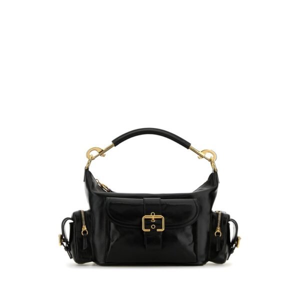 끌로에 블랙 레더 카메라백 핸드백 CHC24AS533N83 001