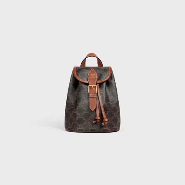 셀린느 미니 백팩 폴코 인 트리옹프 캔버스 앤 카프스킨 197662CAS.04LU