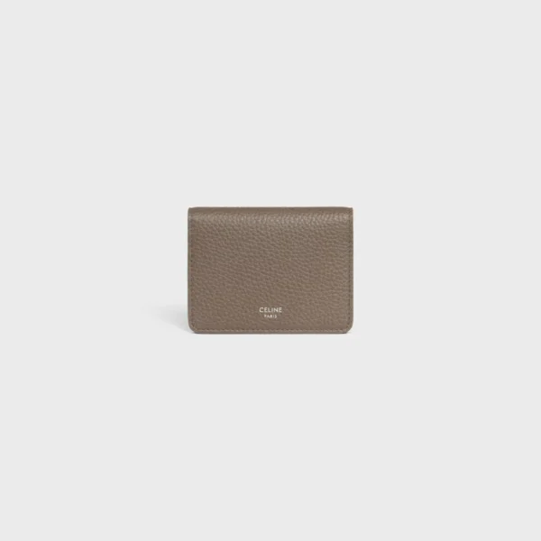 셀린느 바이폴드 카드 홀더 인 그레인드 카프스킨 L100J2X98.09SR