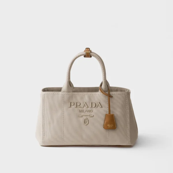 프라다 Prada Jardinière 라지 코튼 캔버스 핸드백 1BG554_RCYA_F0018_V_8OK