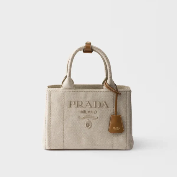 프라다 Prada Jardinière 스몰 코튼 캔버스 백 1BG464_RCYA_F0018_V_8OK