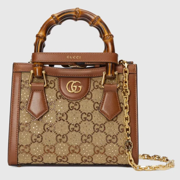 구찌 Gucci Diana 크리스탈 스몰 토트백 70744921HRG2687
