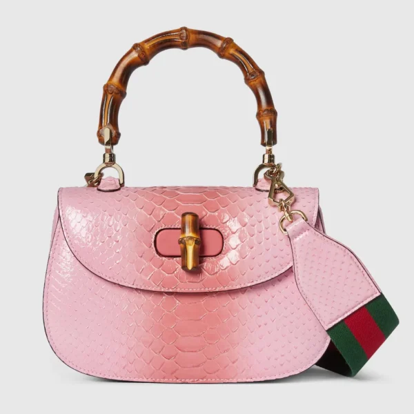 구찌 Gucci Bamboo 1947 파이톤 스몰 백 675797EAA2R8559