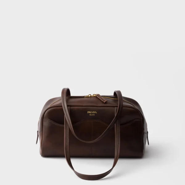 프라다 Prada Box 라지 앤티크 레더 탑핸들백 1BB165_2ZQ6_F0324_V_OOO
