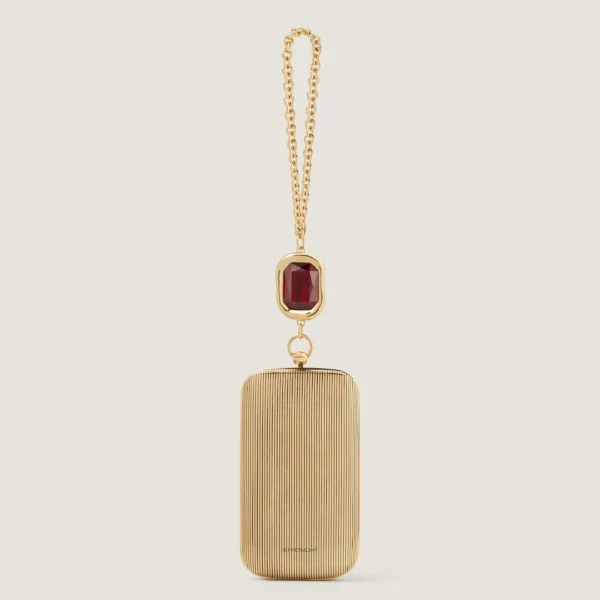 지방시 이브닝 클러치 in metal with crystal jewel BB5150B2BQ-715