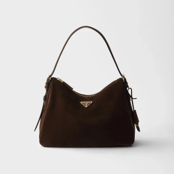 프라다 Prada Aimée 미디엄 스웨이드 숄더백 1BC301_2C4S_F0003_V_LVO