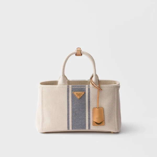 프라다 Prada Jardinière 라지 코튼 캔버스 백 1BG554_2ZQG_F0Z12_V_9YM